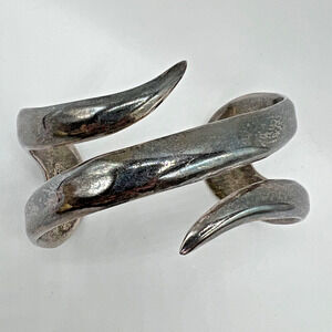 Estate Found Vintage Sterling Silver Cuff Bracelet - 7"